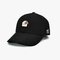 Cotton Sweatband 6 Panel Baseball Cap With Curved Visor 6 Eyelets Embroidery Cutie Logo