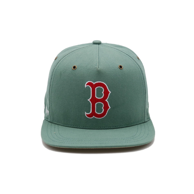 Xanh vintage bông điều chỉnh snap trở lại trắng màu rắn phẳng cạnh snapback mũ 3d thêu snapback