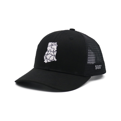 Phong thêu Trucker Mesh Cap 6 Panel Phong cách Pre Curved Edge