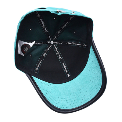 2 Eyelets Curve Peak Style 6 Panel Baseball Cap Với Logo in màn hình băng bên trong