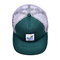 Custom 5 Panel Flat Brim Mesh Trucker Hat, Đặt nhãn dệt thêu Logo Foam Trucker Caps