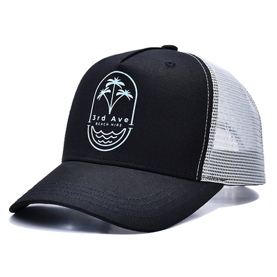 Đồ bán buôn OEM Custom 5 Panel Chất lượng cao phẳng thêu Logo Trucker Cap,Mesh Snap Back Gorras,Cotton Trucker Hat