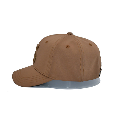 Chiếc mũ bóng chày 6 tấm phong cách với màn hình cong và vải phù hợp với logo thêu polyester và khăn