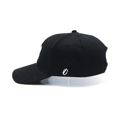 Hình dạng dây đai điều chỉnh 6 Panel Baseball Cap với việc cong và các đường may tăng cường