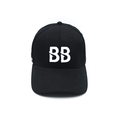 Hình dạng dây đai điều chỉnh 6 Panel Baseball Cap với việc cong và các đường may tăng cường