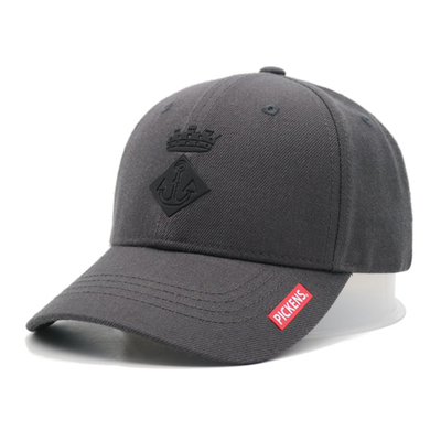 Tùy chỉnh Bông 6 Panel Baseball Cap với hình dạng cấu trúc với logo thêu