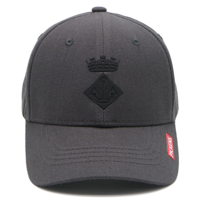 Tùy chỉnh Bông 6 Panel Baseball Cap với hình dạng cấu trúc với logo thêu
