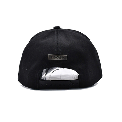 Profile 5 Panel Baseball Cap với viêc cong và dây thừng điều chỉnh