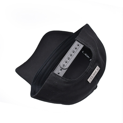 Profile 5 Panel Baseball Cap với viêc cong và dây thừng điều chỉnh