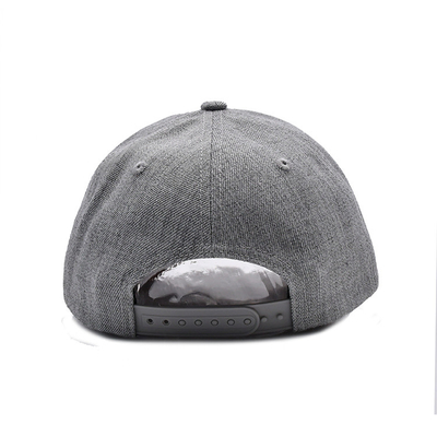 Suede 6 Panel Baseball Cap với màu sắc phù hợp với khâu và khâu tăng cường