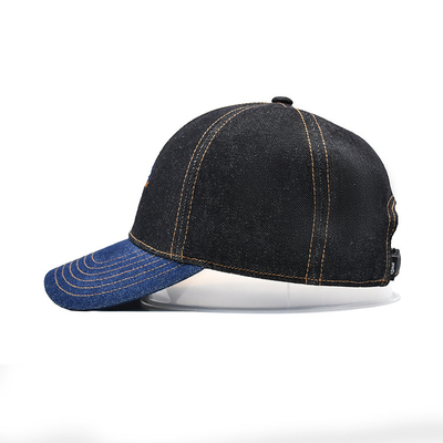 Profile xây dựng thêu mũ bóng chày màu sắc tùy chỉnh Denim Sweatband