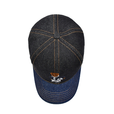 Profile xây dựng thêu mũ bóng chày màu sắc tùy chỉnh Denim Sweatband