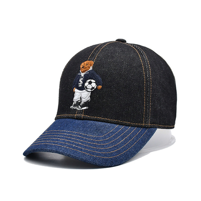 Profile xây dựng thêu mũ bóng chày màu sắc tùy chỉnh Denim Sweatband