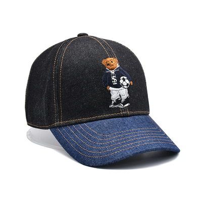 Profile xây dựng thêu mũ bóng chày màu sắc tùy chỉnh Denim Sweatband