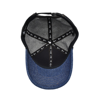 Profile xây dựng thêu mũ bóng chày màu sắc tùy chỉnh Denim Sweatband