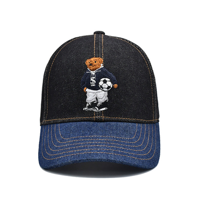 Profile xây dựng thêu mũ bóng chày màu sắc tùy chỉnh Denim Sweatband