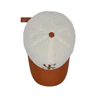Mũ bóng chày bông phong cách với màu sắc phù hợp khâu / Profile Crown Polar Fleece