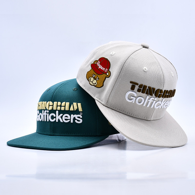 Logo đúc 3D chất lượng phong cách 6 tấm Snapback mũ bán nóng