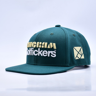 Logo đúc 3D chất lượng phong cách 6 tấm Snapback mũ bán nóng