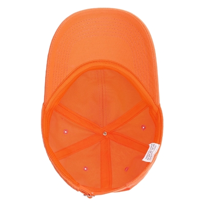 Sản phẩm bán buôn 6 Panel Curved Brim Baseball Cap Unisex Orange Sprot