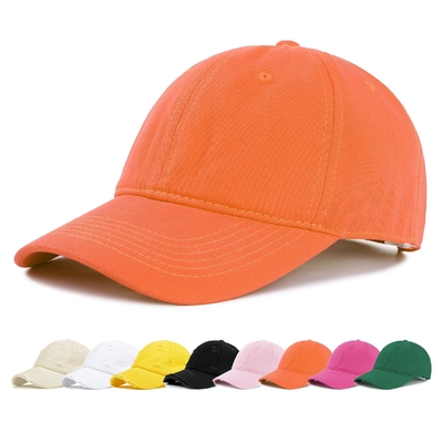 Sản phẩm bán buôn 6 Panel Curved Brim Baseball Cap Unisex Orange Sprot