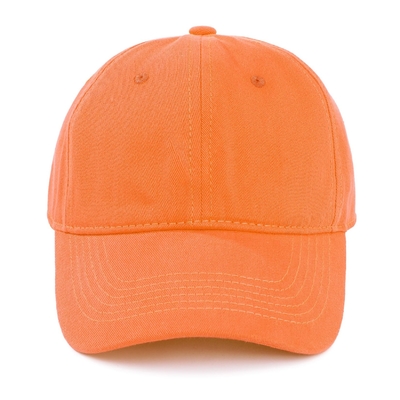 Sản phẩm bán buôn 6 Panel Curved Brim Baseball Cap Unisex Orange Sprot