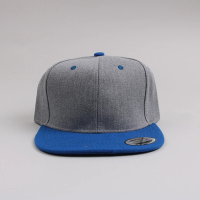 Người lớn mới 6 Panel Snapback Cap Custom Hai tông Flat Edge Snapback Cap