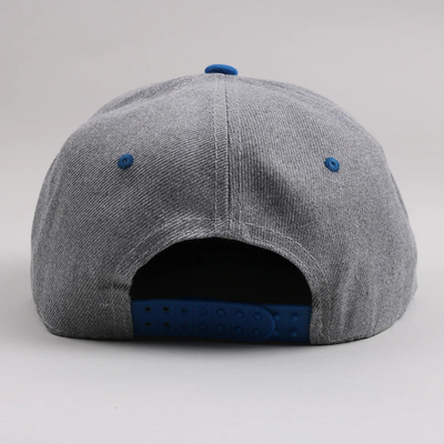Người lớn mới 6 Panel Snapback Cap Custom Hai tông Flat Edge Snapback Cap