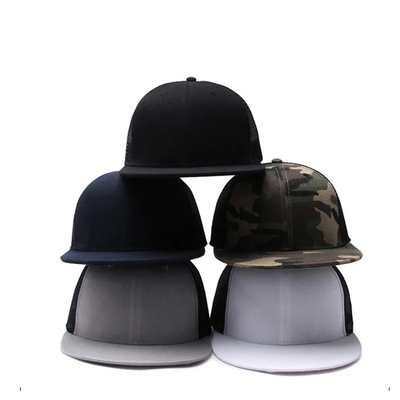 Unisex Mesh Trucker Cap với logo thêu và in băng bên trong