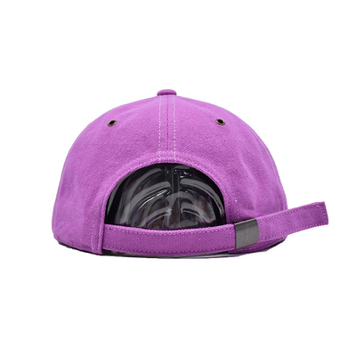 Tùy chỉnh Pink 6 Panel Snapback Cap với Flat Visor Và Logo điêu khắc 3D
