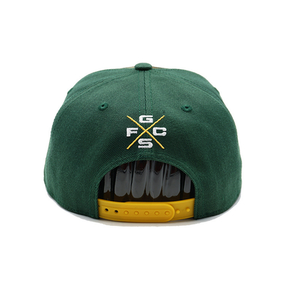 Mũ Snapback nhựa dễ thở với cạnh phẳng cấu trúc và logo thêu tùy chỉnh