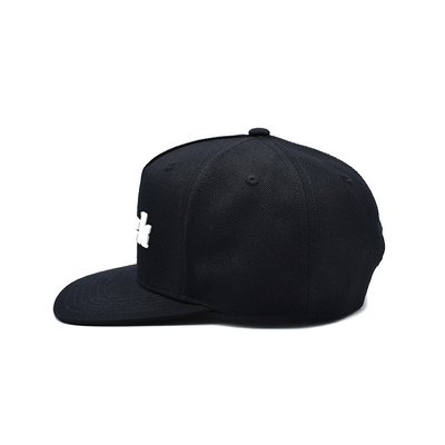 Custom cao su Patch Flat Brim Unisex Snapback mũ với logo thêu