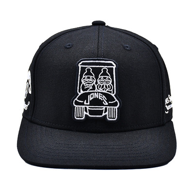 Mũ Snapback có cấu trúc thêu với vải bông tầm nhìn phẳng và in băng bên trong