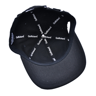 Mũ Snapback có cấu trúc thêu với vải bông tầm nhìn phẳng và in băng bên trong