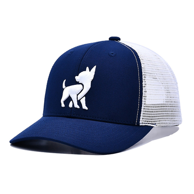 Unisex Mesh Trucker Cap với logo thêu và in băng bên trong