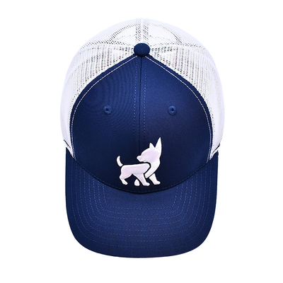 Unisex Mesh Trucker Cap với logo thêu và in băng bên trong
