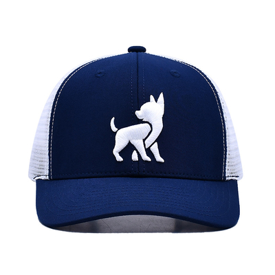 Unisex Mesh Trucker Cap với logo thêu và in băng bên trong