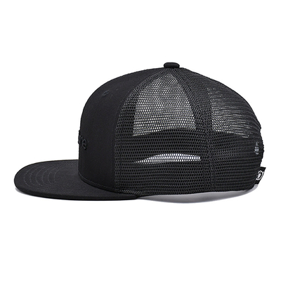 Mái bông 6 bảng Unisex Trucker Cap với logo thêu và nhãn dệt