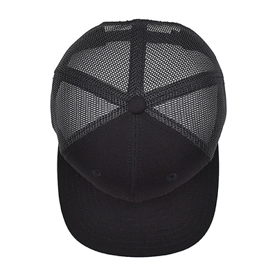 Mái bông 6 bảng Unisex Trucker Cap với logo thêu và nhãn dệt