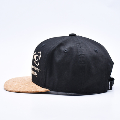 Mũ nhẹ bông Flat Brim Snapback tùy chỉnh có sẵn