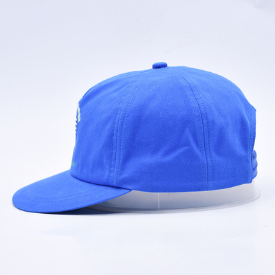 Chất lượng cao ấn bản tùy chỉnh nón snapback màu xanh không cấu trúc 5 bảng phẳng cạnh ngoài trời mềm mũ hip hop cho nam giới
