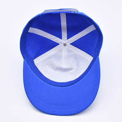 Chất lượng cao ấn bản tùy chỉnh nón snapback màu xanh không cấu trúc 5 bảng phẳng cạnh ngoài trời mềm mũ hip hop cho nam giới