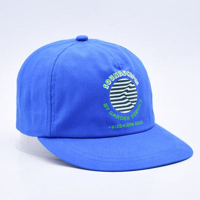 Chất lượng cao ấn bản tùy chỉnh nón snapback màu xanh không cấu trúc 5 bảng phẳng cạnh ngoài trời mềm mũ hip hop cho nam giới