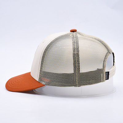 Tùy chọn chất lượng cao hai tông màu 6 bảng Trucker Cap với một cạnh cong một chút