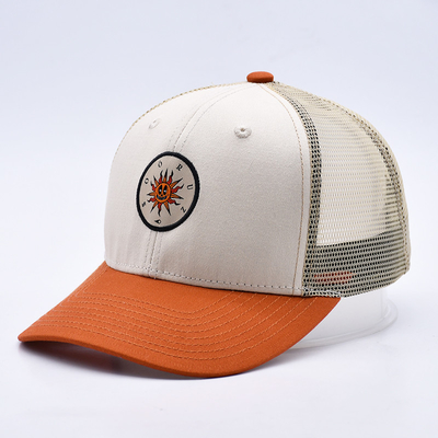 Tùy chọn chất lượng cao hai tông màu 6 bảng Trucker Cap với một cạnh cong một chút