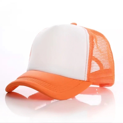 Chiếc mũ thùng xe tải bằng bọt tùy chỉnh với vương miện hồ sơ Unisex 5 Panel Mesh Hat