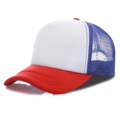 Chiếc mũ thùng xe tải bằng bọt tùy chỉnh với vương miện hồ sơ Unisex 5 Panel Mesh Hat