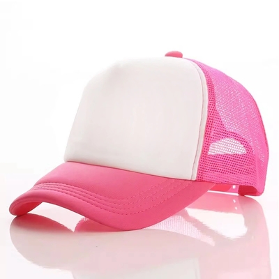 Chiếc mũ thùng xe tải bằng bọt tùy chỉnh với vương miện hồ sơ Unisex 5 Panel Mesh Hat