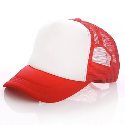 Chiếc mũ thùng xe tải bằng bọt tùy chỉnh với vương miện hồ sơ Unisex 5 Panel Mesh Hat