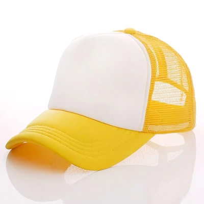 Chiếc mũ thùng xe tải bằng bọt tùy chỉnh với vương miện hồ sơ Unisex 5 Panel Mesh Hat
